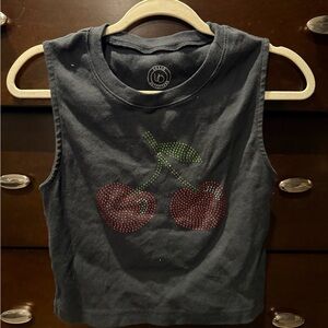 Urban Outfitters Black Cherry Tank Top